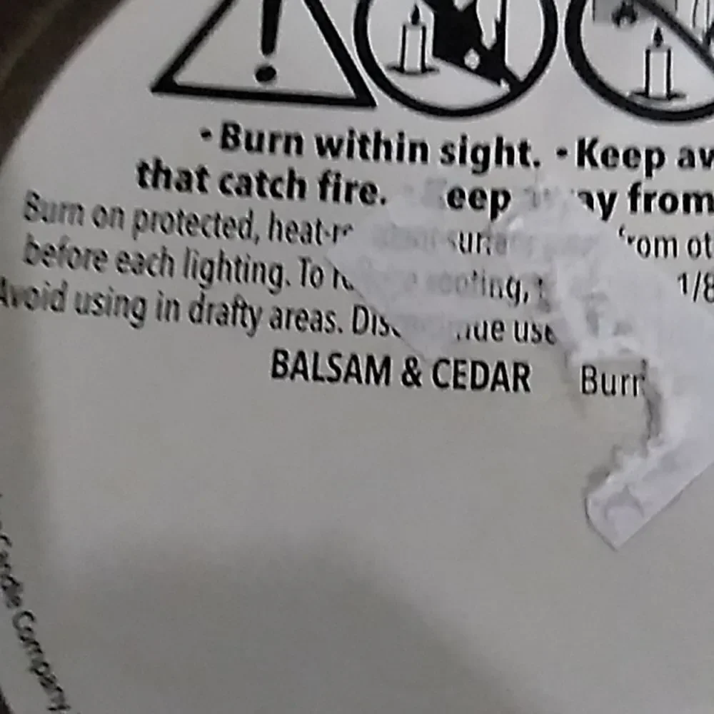 Balsam and Cedar Candle